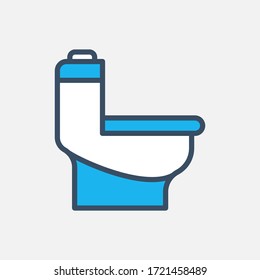 icono de baño diseñado en un estilo plano