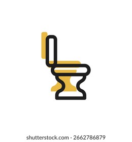 toilet icon is designed in a visually appealing and easily recognizable style. It’s suitable for various visual needs such as apps, digital media, or other graphic design projects