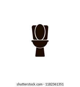 toilet icon. flat design