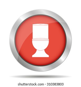 Toilet icon. Flat design style eps 10