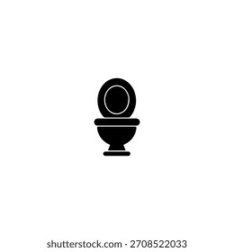 Icono de inodoro de diseño de Vector plano.