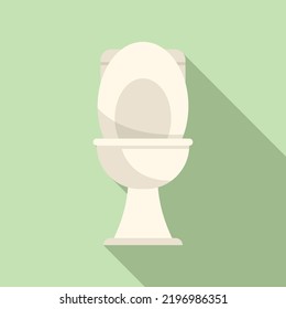 Toilettensymbol, flacher Vektor. Wasserleitung. Dienstleitung