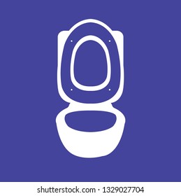 toilet icon front view