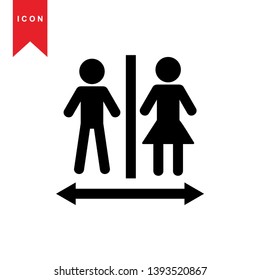 toilet icon illustration isolated vector sign symbol - Vector