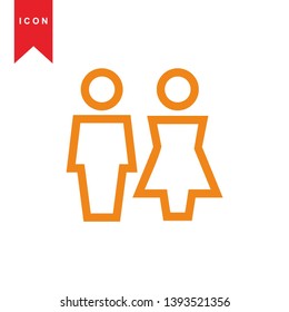 toilet icon illustration isolated vector sign symbol - Vector