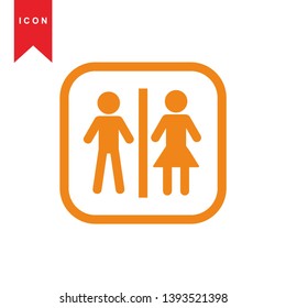toilet icon illustration isolated vector sign symbol - Vector