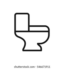 toilet icon illustration isolated vector sign symbol