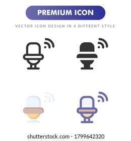 toilet icon isolated on white background. for your web site design, logo, app, UI. Vector graphics illustration and editable stroke. EPS 10.