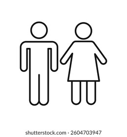 Toilet icon isolated. simple vector icon on white background