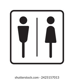 toilet icon. line vector icon on white background. High quality design element. Editable linear style stroke. Vector icon