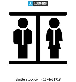 toilet icon or logo isolated sign symbol vector illustration - high quality black style vector icons
