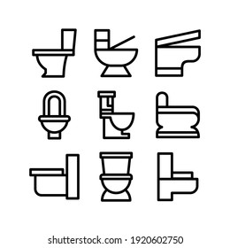 toilet icon or logo isolated sign symbol vector illustration - Collection of high quality black style vector icons
