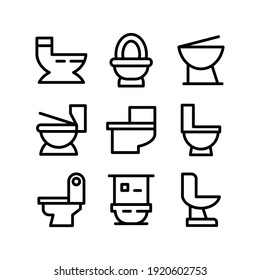 toilet icon or logo isolated sign symbol vector illustration - Collection of high quality black style vector icons
