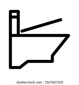 toilet icon or logo isolated sign symbol vector illustration - high quality black style vector icons
