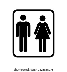 Toilet icon logo vector design template