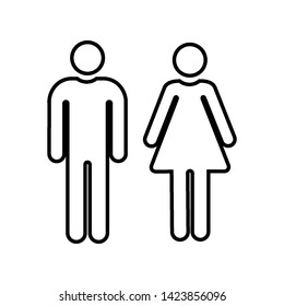 Toilet icon logo vector design template
