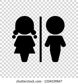 Toilet Icon. Icon male and female toilet