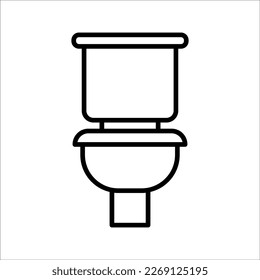 toilet icon on white background