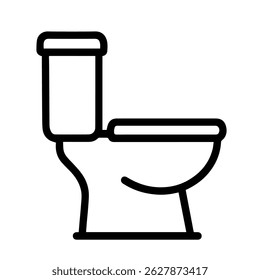 Toilet icon on white background vector
Vector icon household items home