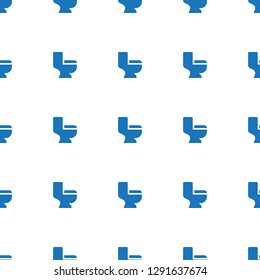 toilet icon pattern seamless white background. Editable filled toilet icon. toilet icon pattern for web and mobile.