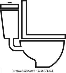 Toilet Icon. Professional, pixel perfect icons optimized for both large and small resolutions. EPS 8 format.