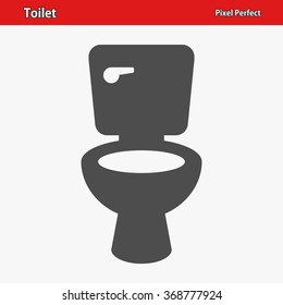 Toilet Icon. Professional, pixel perfect icons optimized for both large and small resolutions. EPS 8 format.