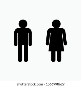 Toilet Icon. Rest Room Vector, Sign and Symbol for Design, Presentation, Website or Apps Elements.  