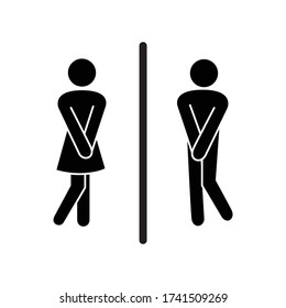 toilet icon, restroom sign, bathroom symbol