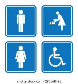 Toilet icon set