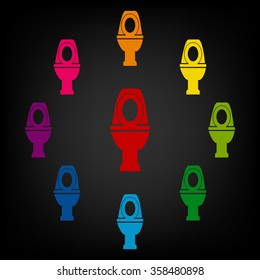 Toilet Icon set