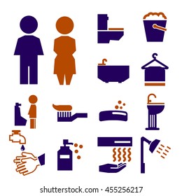 toilet icon set