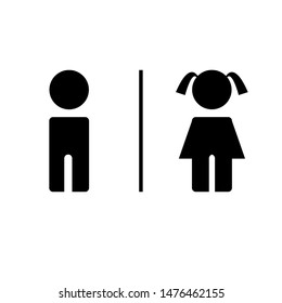 Toilet icon set . Baby sign toilet  Vector illustration