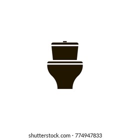 toilet icon. sign design