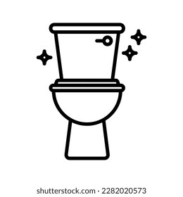 Toilettensymbol. Unterschrift für mobiles Konzept und Webdesign. Vektorgrafik