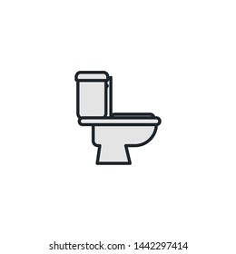 toilet icon sign signifier vector