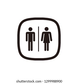 Toilet icon sign symbol