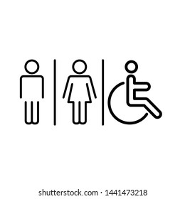 Toilet Icon Sign Vector Illustration