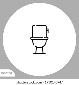 Toilet icon sign vector,Symbol, logo illustration for web and mobile