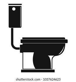 Toilet icon. Simple illustration of toilet vector icon for web