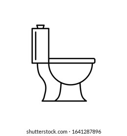 Toilet Icon Simple Line Outline Vector Stock Vector (royalty Free 