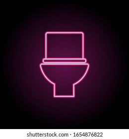 Toilettensymbol. Einfache dünne Linie, Vektorillustration der Badezimmersymbole für i und ux, Website oder mobile Anwendungen