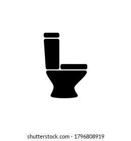 Toilet icon symbol vector isolated on white background