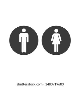 Toilet icon template color editable. Toilet symbol vector sign isolated on white background.