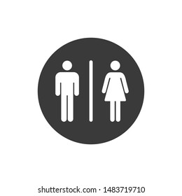 Toilet icon template color editable. Toilet symbol vector sign isolated on white background.