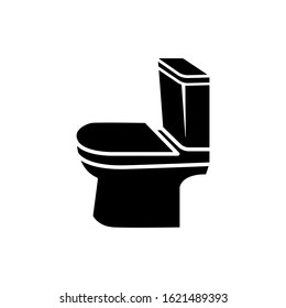 toilet icon trendy flat design