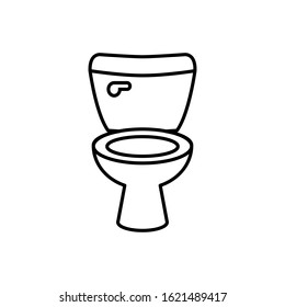 toilet icon trendy flat design