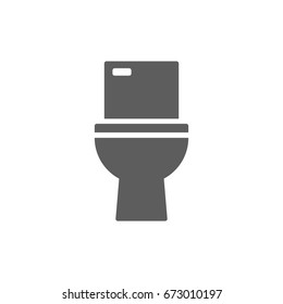 Toilet icon in trendy flat style isolated on white background. Symbol for your web site design, logo, app, UI. Vector illustration, EPS