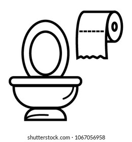 toilet icon vector