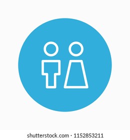 toilet icon vector