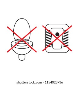 Toilet icon vector 